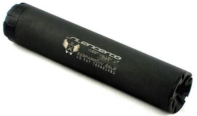 SilencerCo 22 Sparrow 22 LR  17HMR, 22LR/MAG/HORNET, 5.7X28 Suppressor