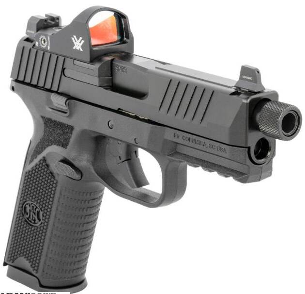 FN 509T w/Optic Sports South Exclusive 9mm Luger Black Steel Threaded Barrel, Optic Ready, Vortex Viper Red Dot