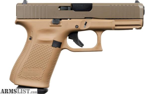 Glock 19 Gen 5 9mm 4.02" 15-Rd Dark Earth & Patriot Brown Pistol