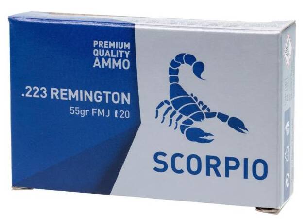 STV Technology, Scorpio Ammo, 223 Remington, 55 Grain, Full Metal Jacket 1000 rounds ammo
