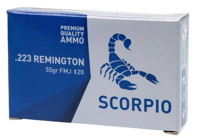STV Technology, Scorpio Ammo, 223 Remington, 55 Grain, Full Metal Jacket 1000 rounds ammo