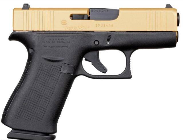Glock 43X 9mm 3.41'' 10-Rd Gold Slide Pistol
