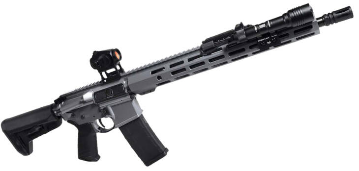 Shark Coast Tactical "Grey Knight" AR-15 5.56 16" Barrel 30-Rounds w/ Vortex Crossfire & Streamlight Protac light