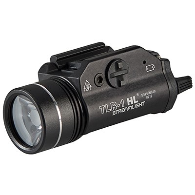 STREAMLIGHT TLR-1HL 1000LM SCRW MNT BLK LED TACTICAL WEAPON LIGHT