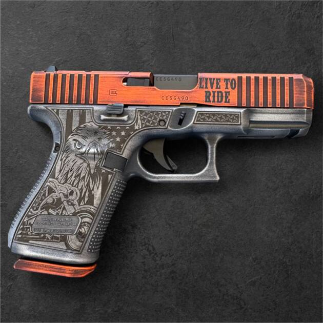 Glock 19 Gen 5 Optic Ready 9mm Live to Ride Motorcycle