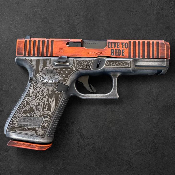 Glock 19 Gen 5 Optic Ready 9mm Live to Ride Motorcycle