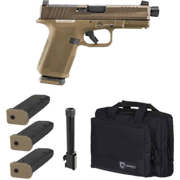 Ruger RXM Tactical 9mm 4.25" Threaded Barrel 3-15rd Magazines OR FDE/Bronze