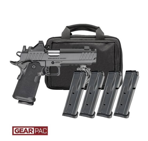 Springfield Armory 1911 DS Prodigy AOS Comp Gear Pac 9mm 5" Barrel 17/20-Rounds w/ Viridian RFX11, 4 Mags