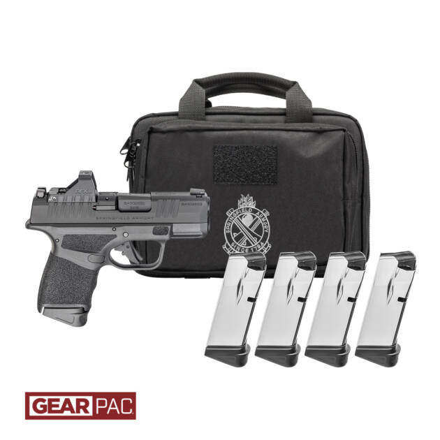 Springfield Armory Hellcat OSP Gear Pac .380 ACP 3" Barrel 11/13-Rounds w/ Viridian RFX11, 4 Mags