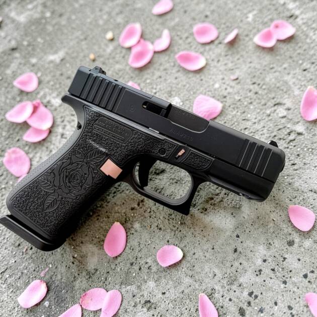 GLOCK 43X Optic Ready 9mm Shark Coast Tactical "Black Rose"