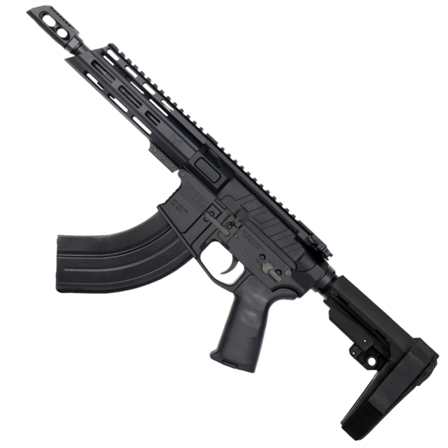 ABC Rifle CO 7.62x39 NATO Pistol Billet Upper/ Lower 7" Barrel 7" Custom Slanted M-Lok Handguard Black