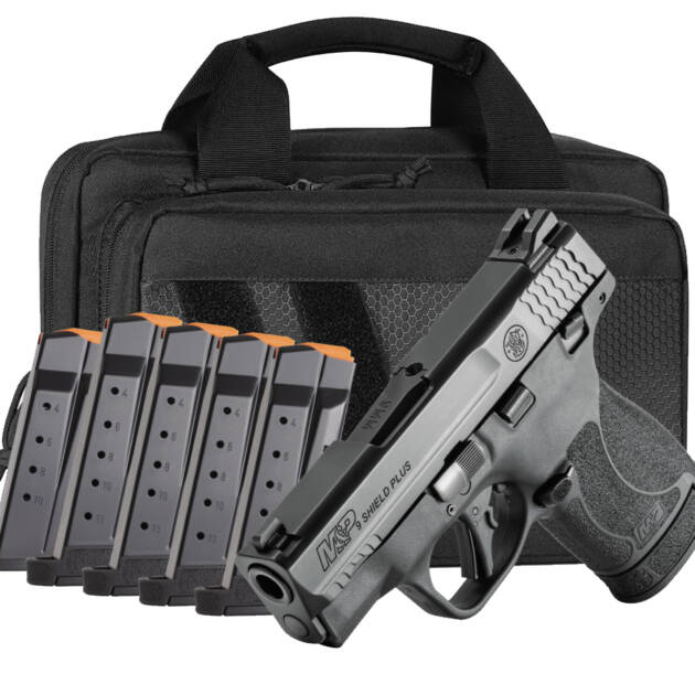 Smith and Wesson M&P9 Shield Plus 9mm 3.1" Barrel 13-Rounds w/ 6 Mags