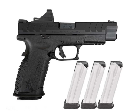 Springfield Armory XD-M Elite OSP Gear Pac Full Size 10mm Auto, 16+1 4.50" w/ Viridian RFX11 Green Dot