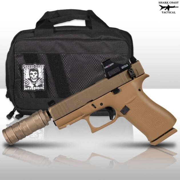 GLOCK Shark Coast Tactical “Shark Puppy” for 43X Suppressed Pistol Kit FDE