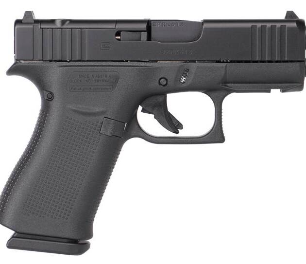GLOCK 43X 9MM 3.39" MOS 15+1 RAIL FRONT RAIL