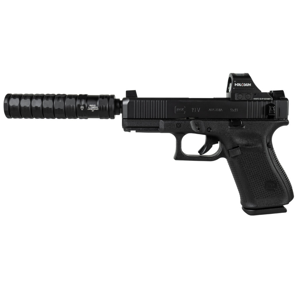 GLOCK 19 V “Shark Puppy” Suppressed Pistol Kit – Black by Shark Coast Tactical