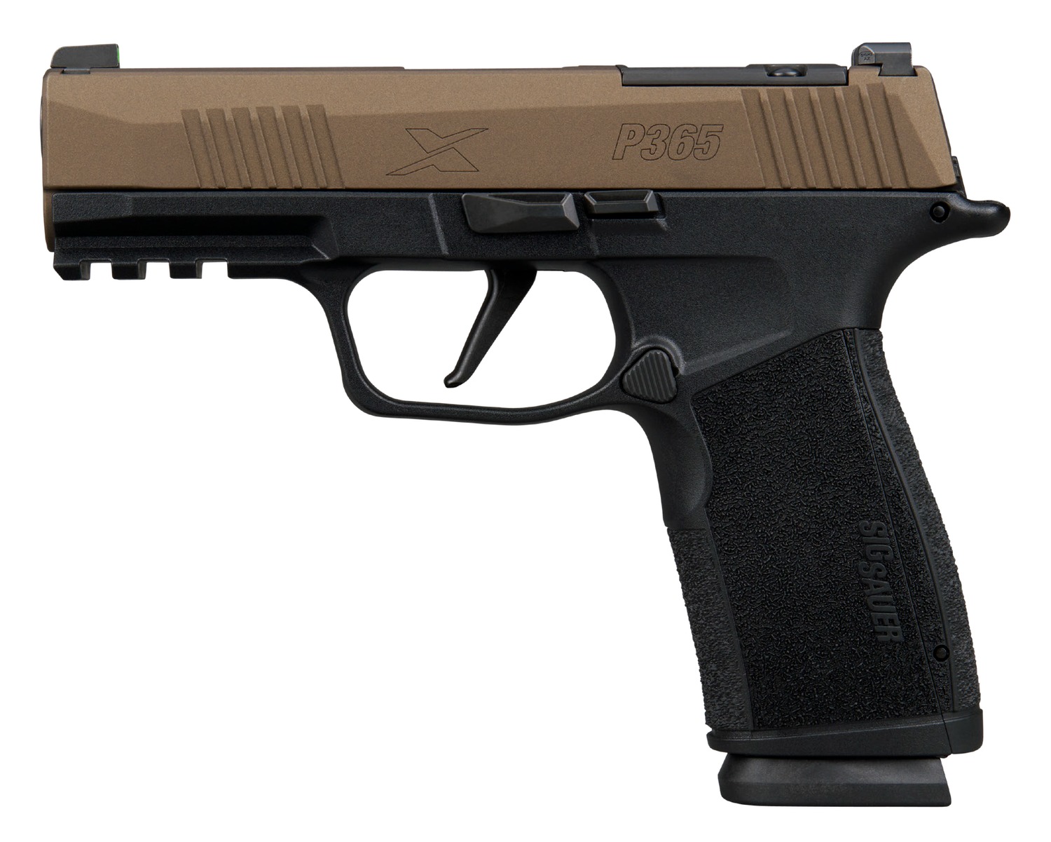 SIG SAUER P365 X-Series MACRO COMPACT 9mm Bronze Cerakote w/Freedom Engraving Optic Ready