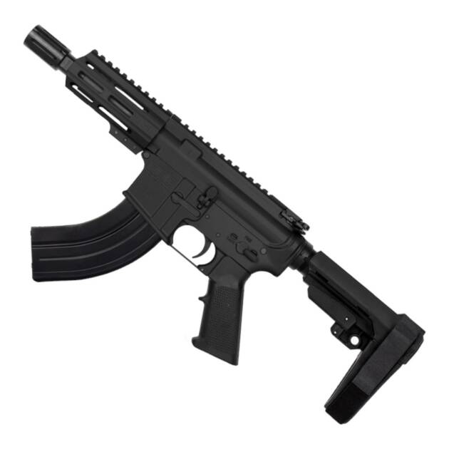 ABC RIFLE CO AR15 Micro 7.62x39 Pistol 5" Barrel 4" M-Lok Handguard