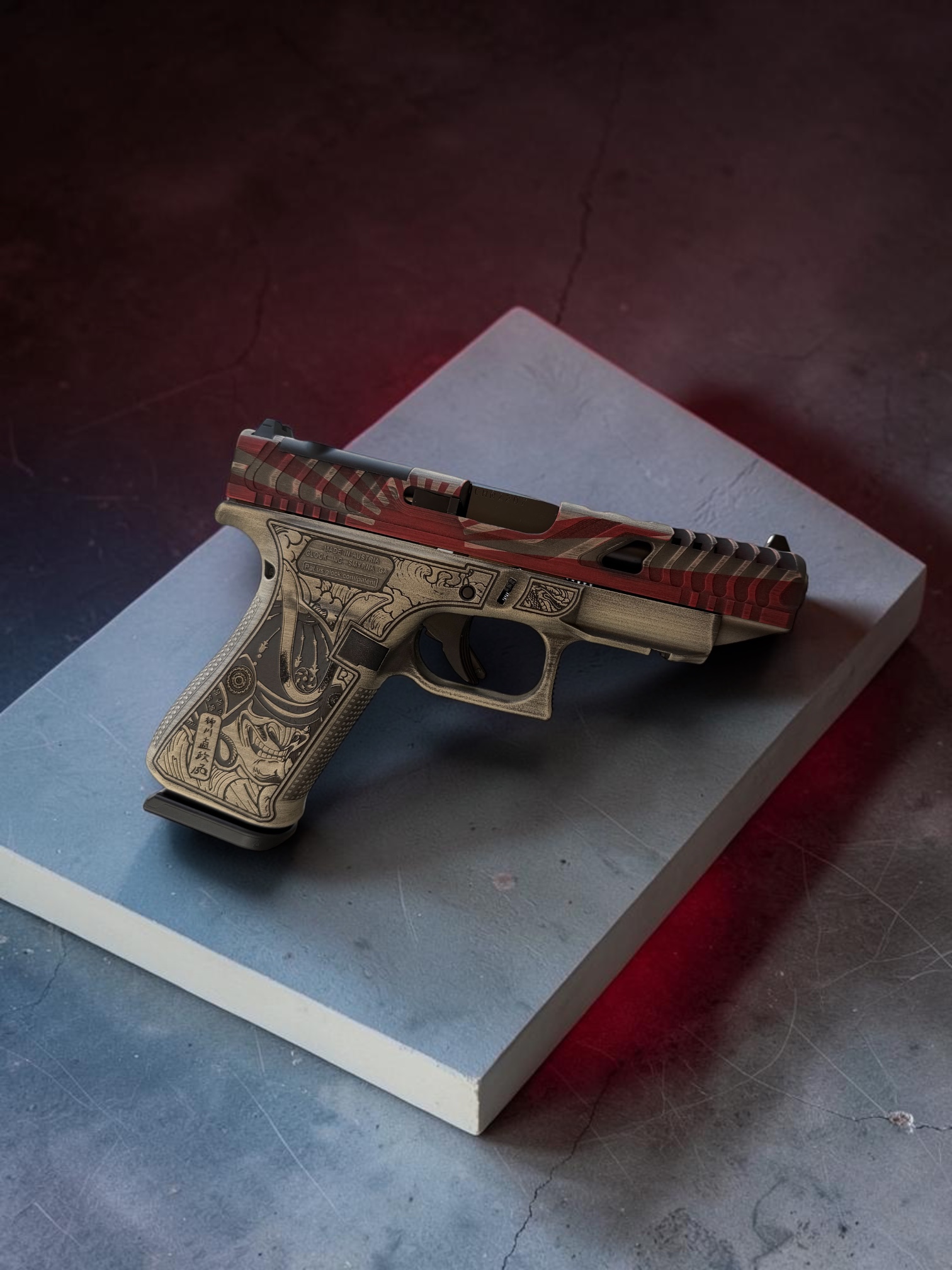 GLOCK 48 MOS 9mm BUSHIDO Shark Coast Tactical w/ BOB CUT