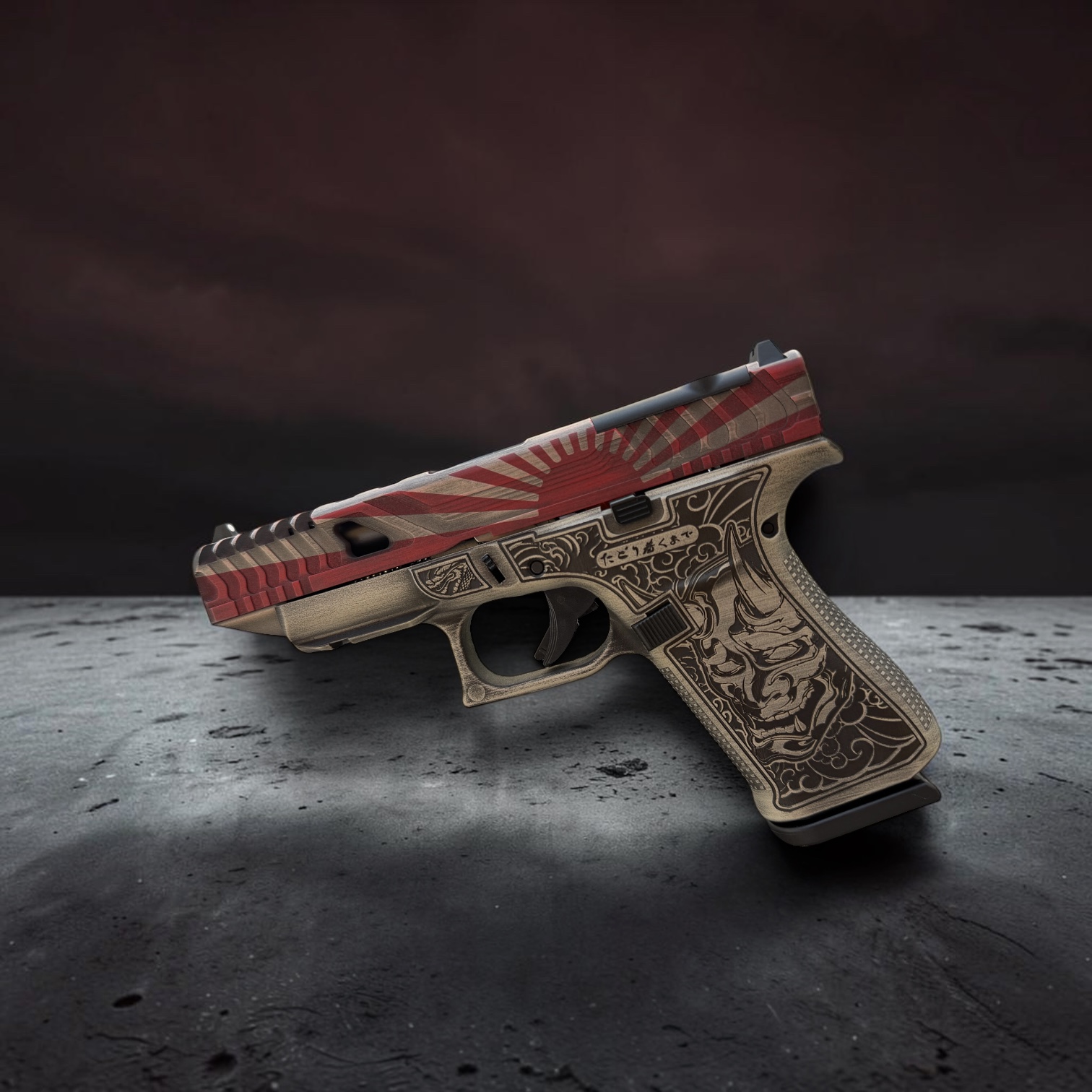 GLOCK 48 MOS 9mm BUSHIDO Shark Coast Tactical w/ BOB CUT - Image 3