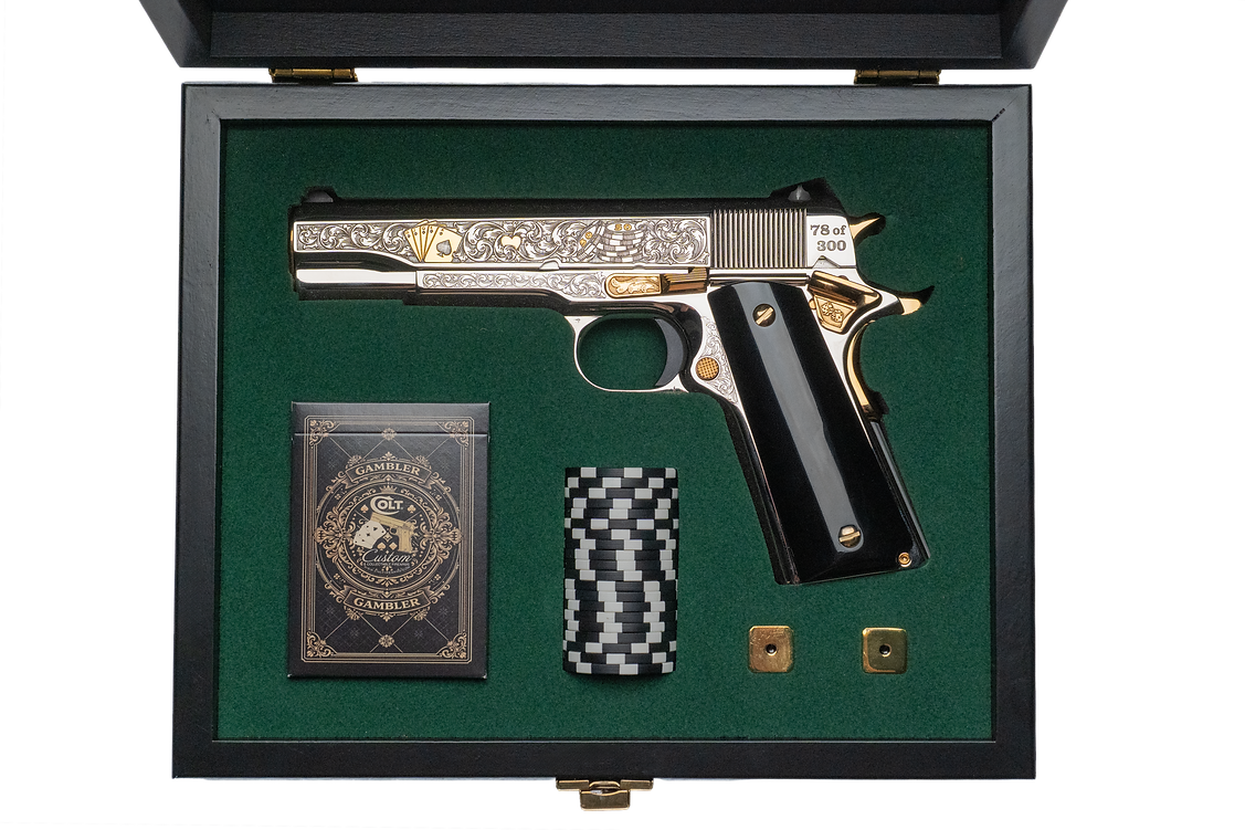 COLT 1911 Gambler .45 ACP CNC Firearms 1 of 300 Limited Edition - Image 2